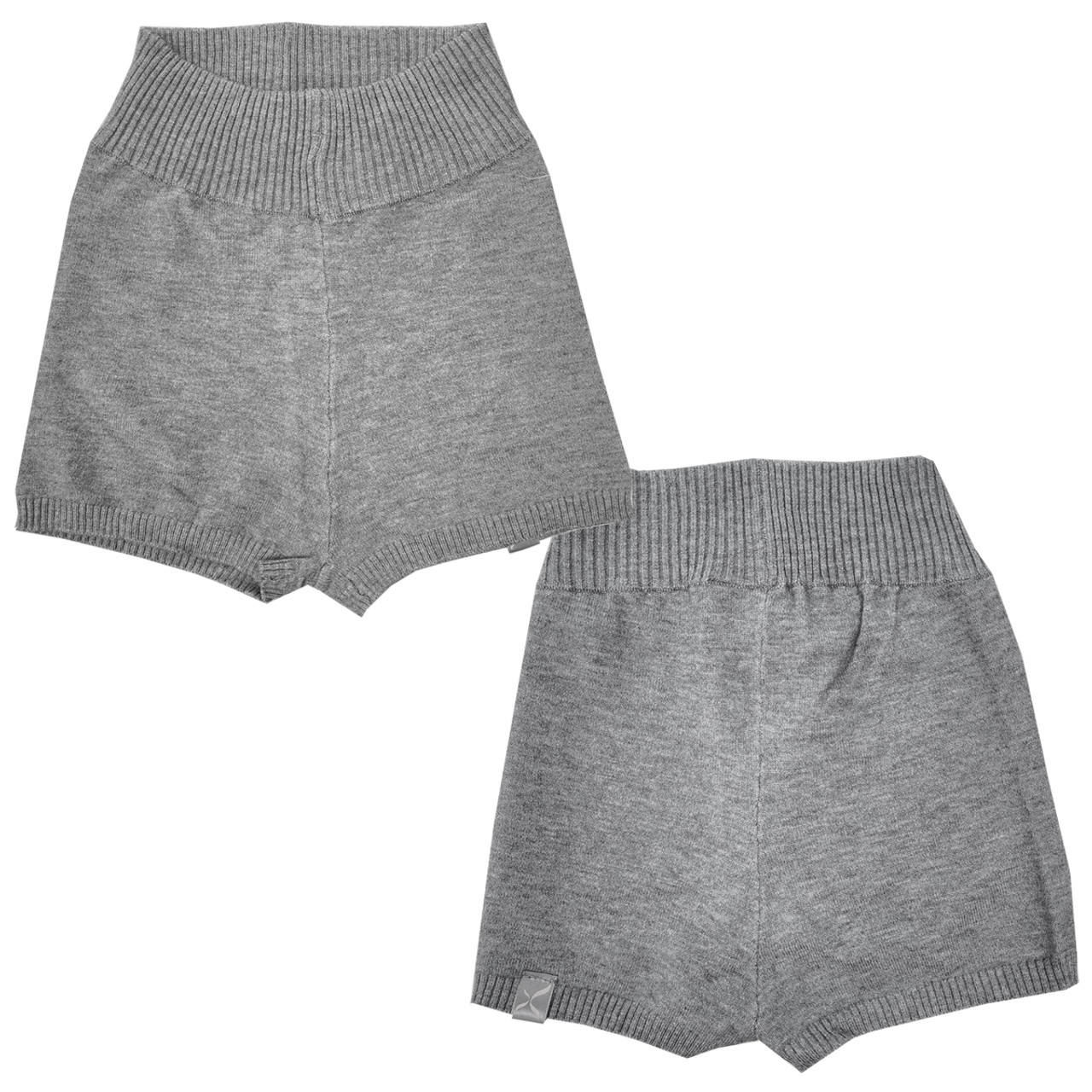 CK10951W Ribbed Knit Dance Warm-up Shorts