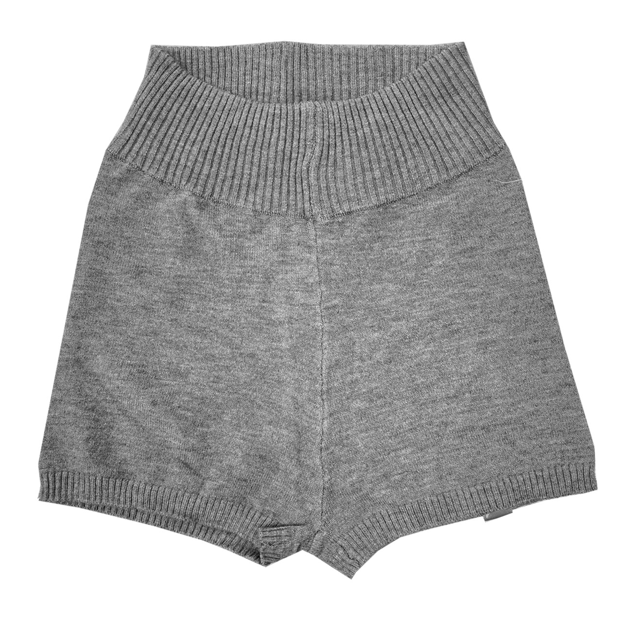 CK10951W Ribbed Knit Dance Warm-up Shorts