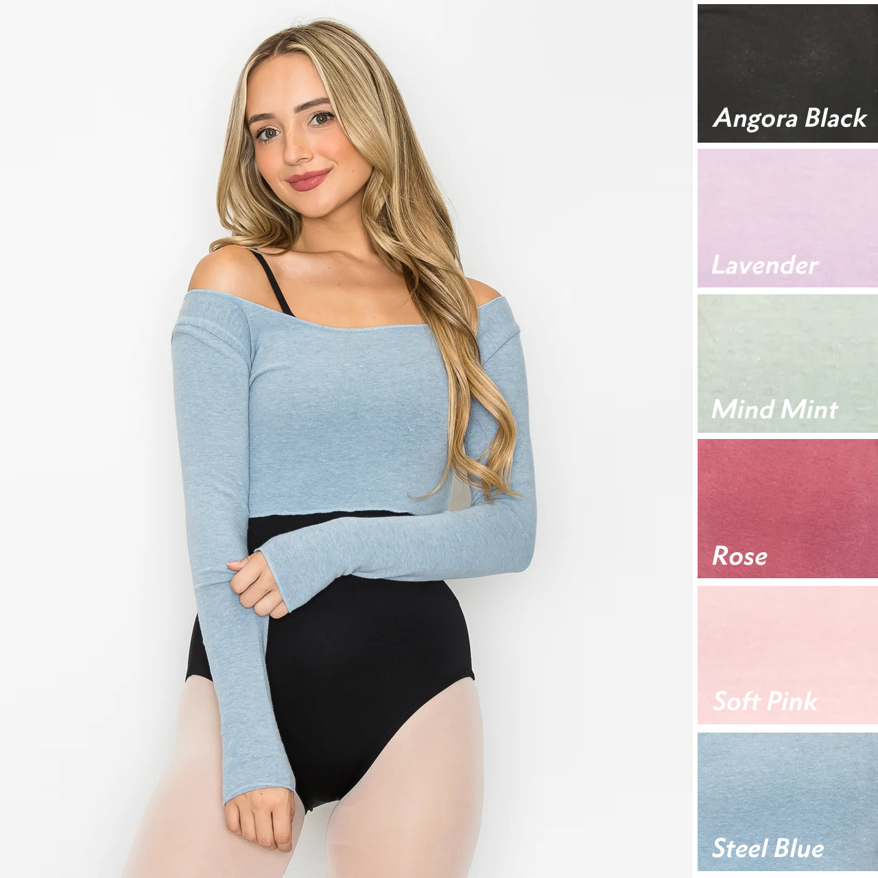 AS003 Chloe Super Soft Crop Warm-Up Sweater - Lindens Dancewear