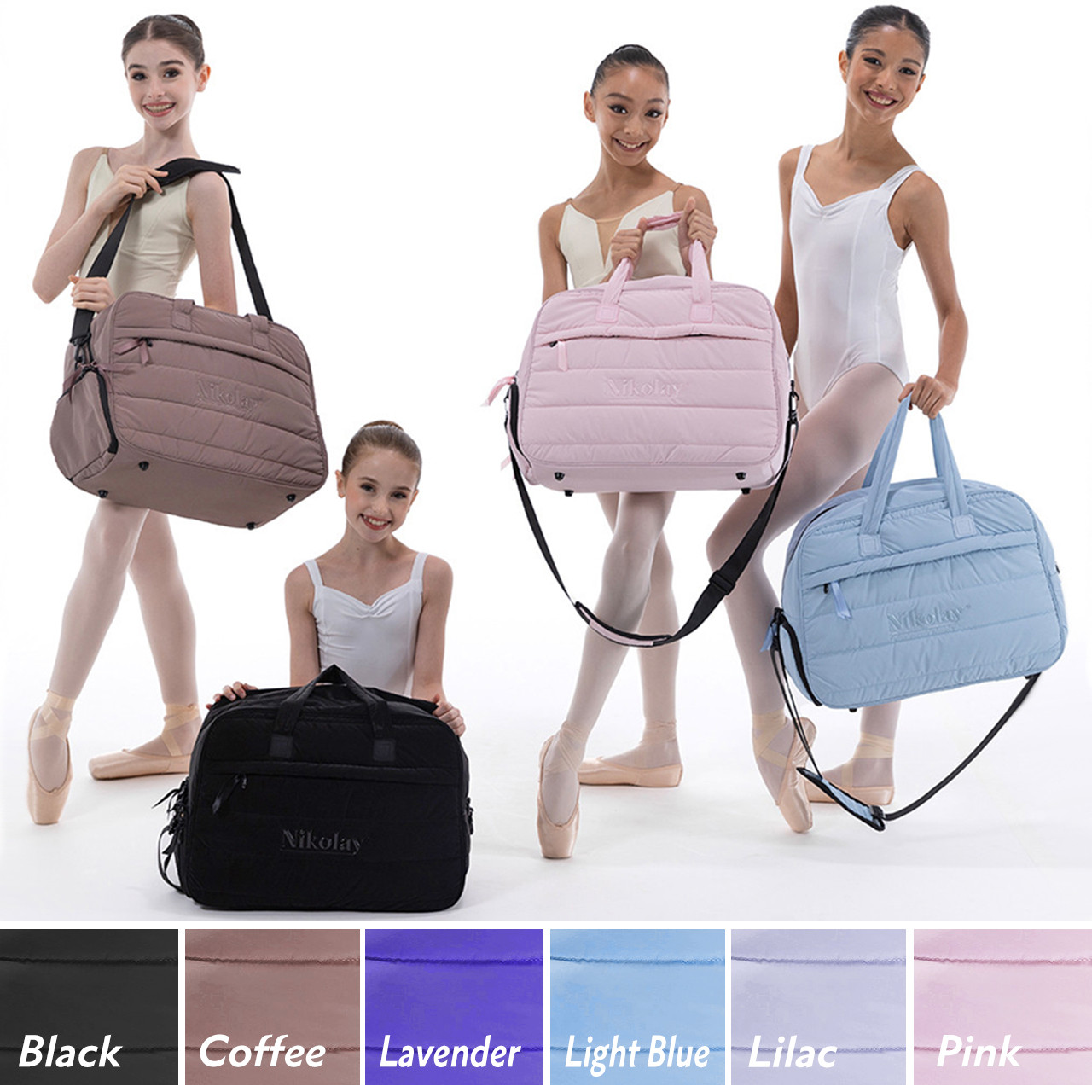 BC001BAN Large Road Bag Quilted Dance Bag - Lindens Dancewear