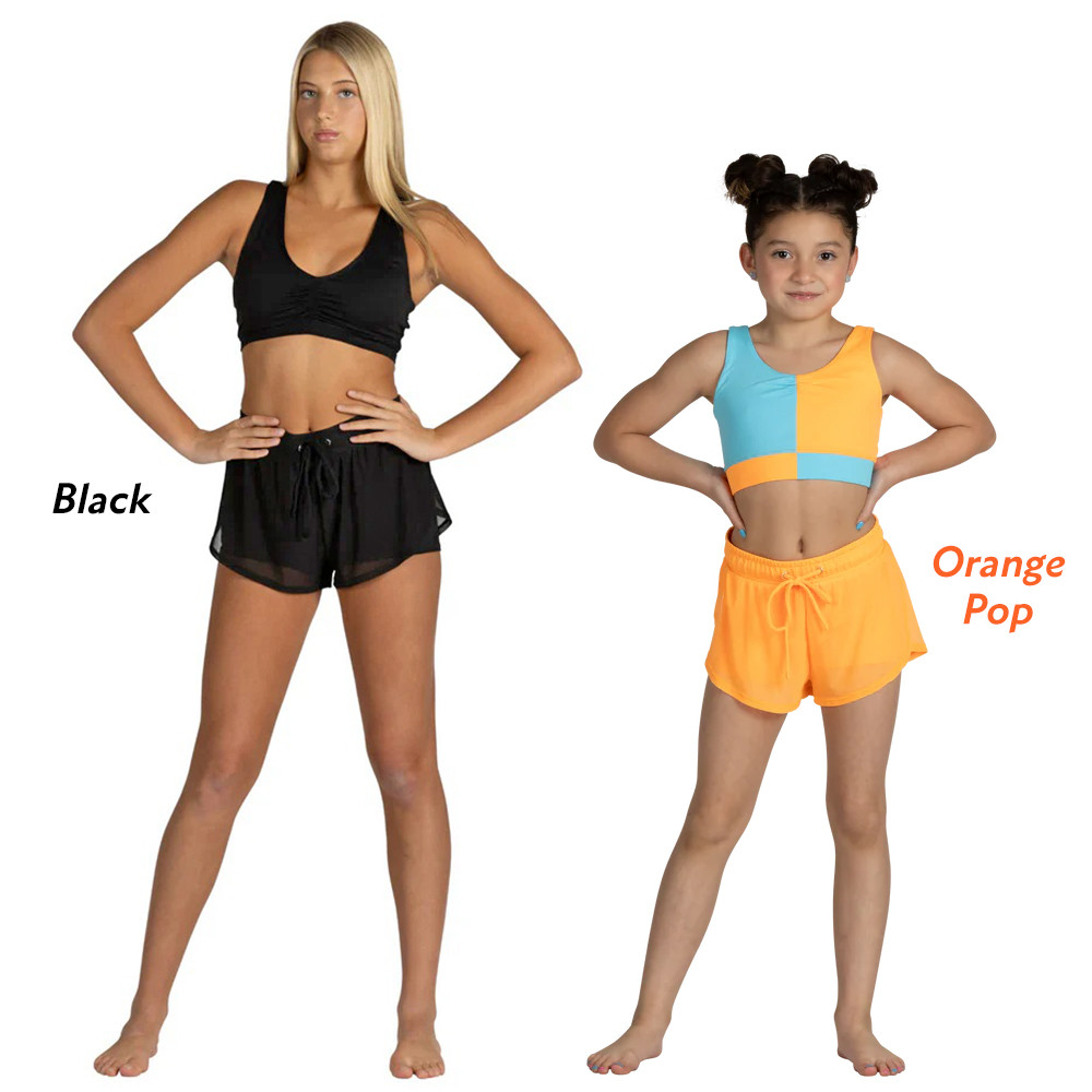 25002 Breezy Flow Mesh Dance Shorts - Lindens Dancewear