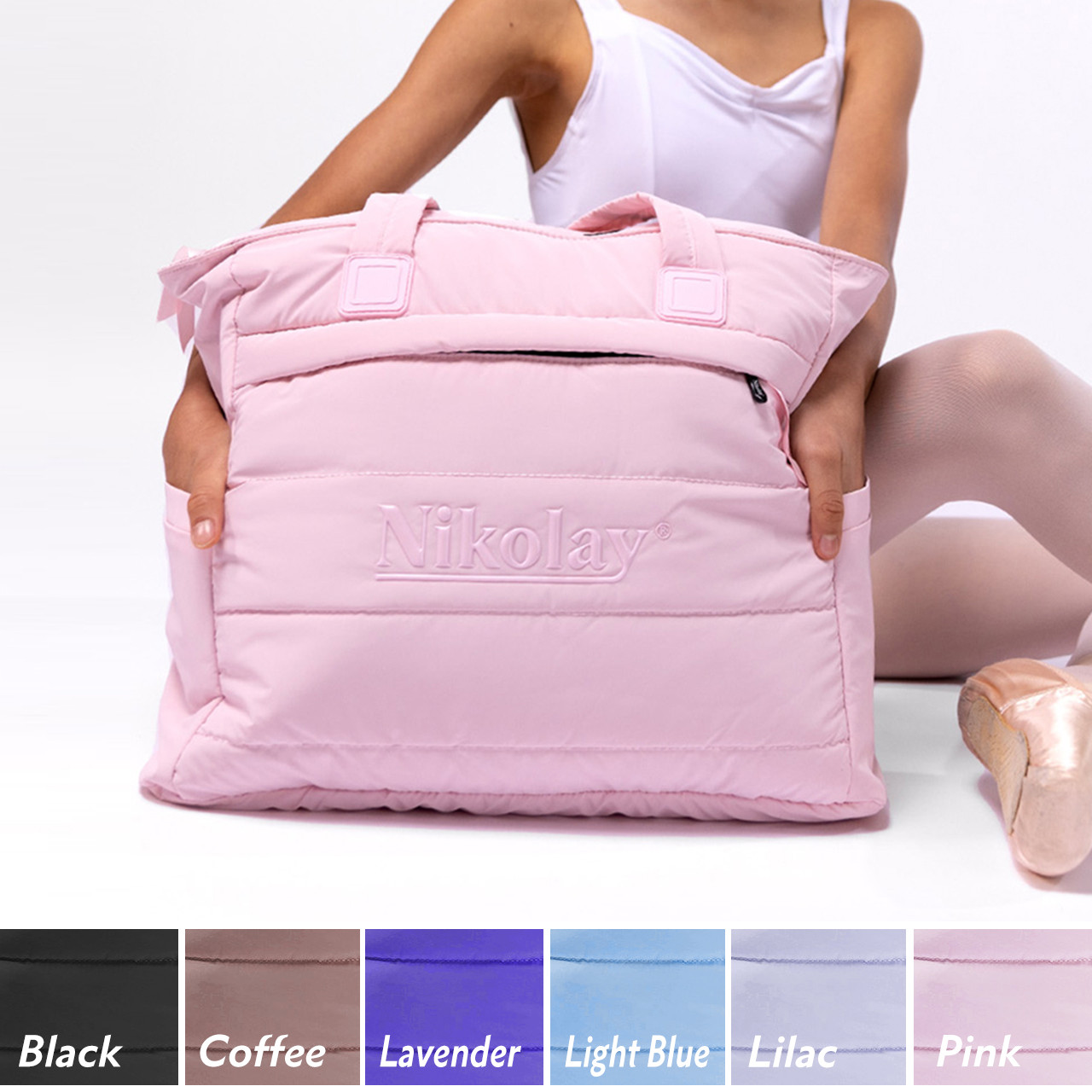 BC002BAN Medium Tote Bag with Zipper - Lindens Dancewear
