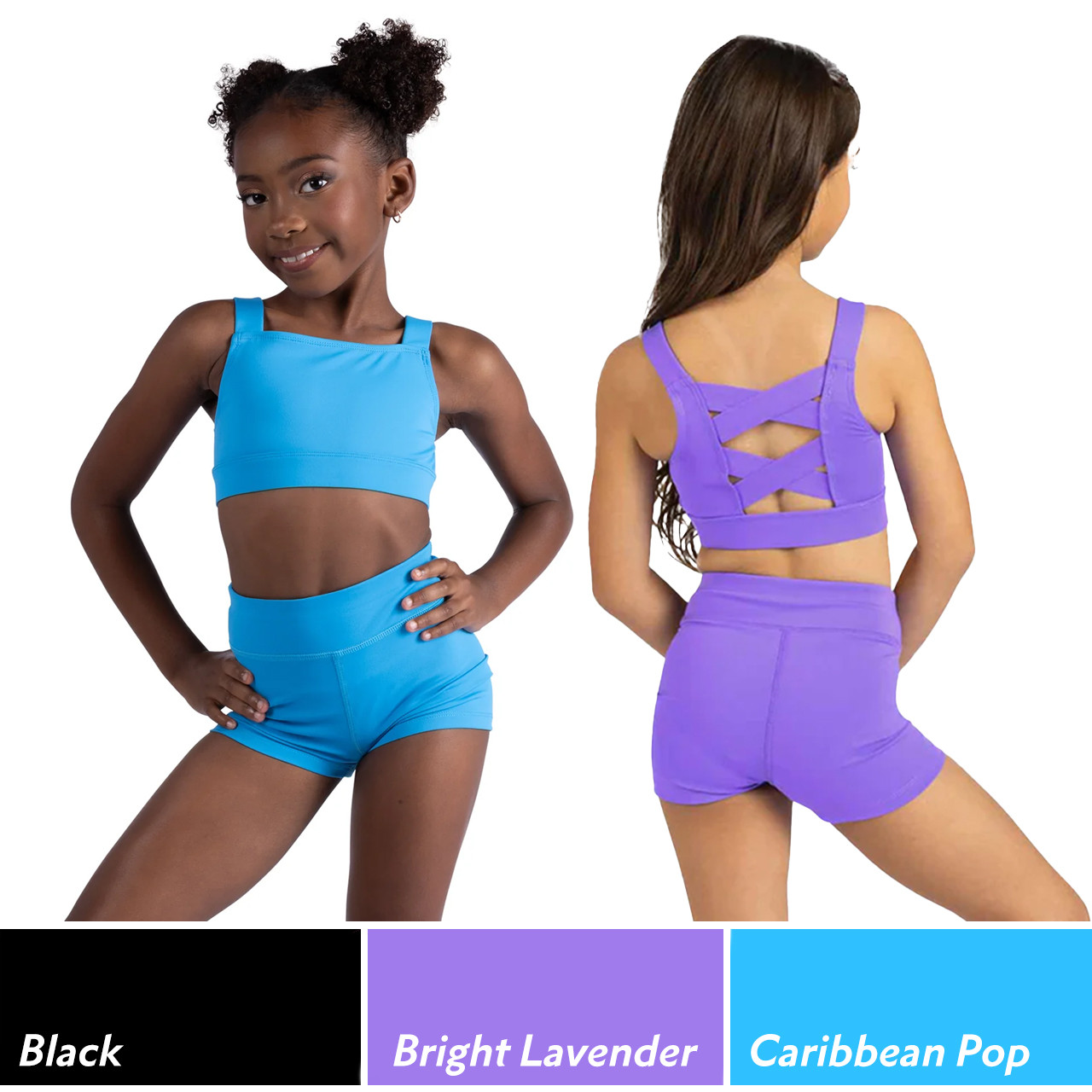 25313C Children's Coty Criss-Cross Back Dance Top - Lindens Dancewear