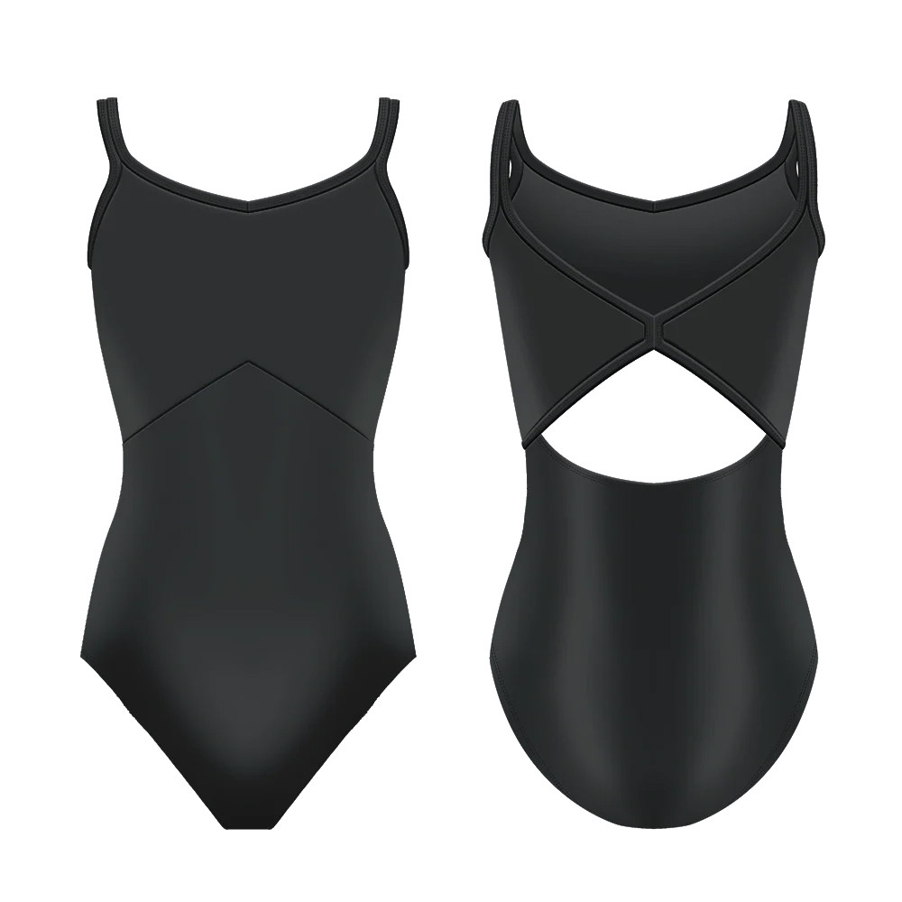 L0039L Evie Camisole Leotard with Built-in Bust Support - Lindens