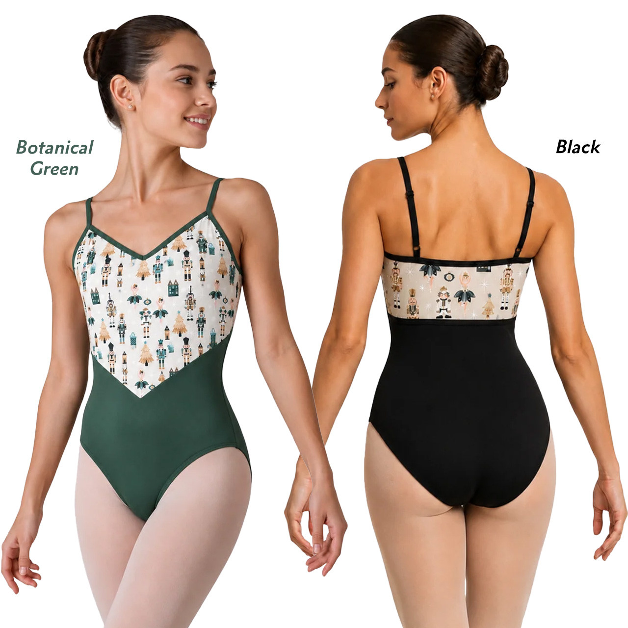 26135A Nutcracker Print Camisole Leotard - Lindens Dancewear