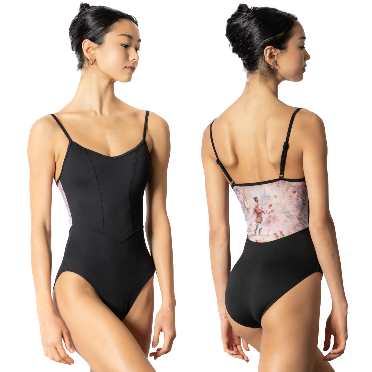 L0133L Demi Nikita Nutcracker 26 Ebony Camisole Leotard - Lindens
