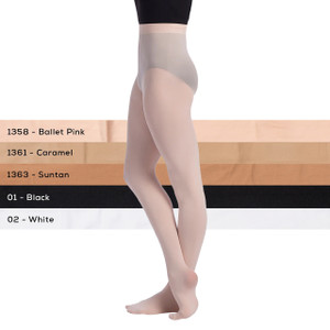  Capezio womens Studio Basics Footed tights, Ballet