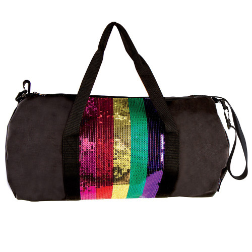 Fashion Angels 77573 Rainbow Sequin Stripe Duffel Dance Bag