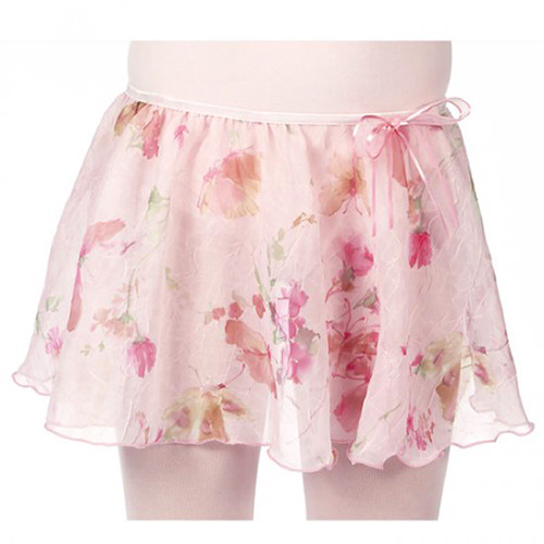 Children's Pink Butterfly Pull-On Skirt