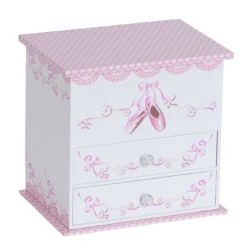 Mele & Co. 711-11 Angel Two Drawer Ballerina Music Box