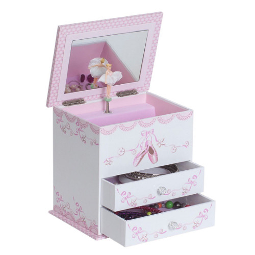Mele & Co. 711-11 Angel Two Drawer Ballerina Music Box