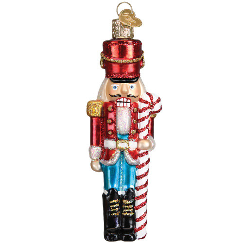 Old World Christmas 44082 Peppermint Nutcracker Ornament Old World Christmas 44082 Peppermint Nutcracker Ornament
