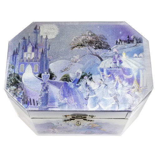 Broadway Gifts Co. JB017 Enchanted Fairytale Castle - Periwinkle Ballerina Music Jewelry Box