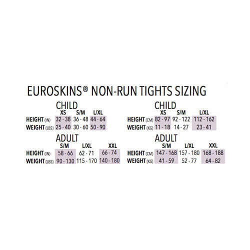 Eurotard 95704 Adult Lightweight Body Tights with Transition / Convertible Foot