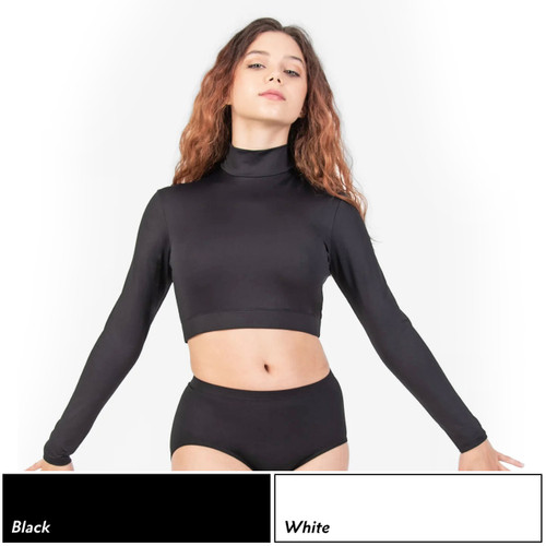 Body Wrappers BWP206 Long Sleeve Pullover Crop Top