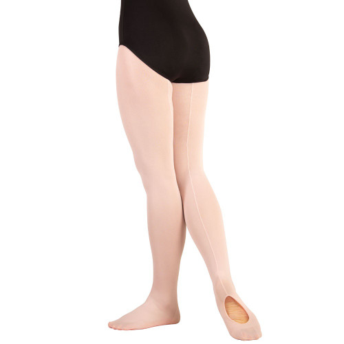 Body Wrappers C45 Children's Transition/Convertible Mesh Tights with Backseam