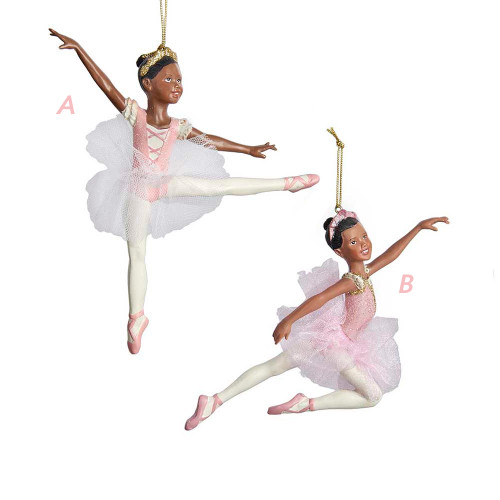 Kurt S. Adler D0237 6.5" African American Ballerina Ornament