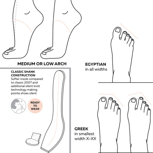 Nikolay 0509/1N 3007 Pro Pointe Shoe