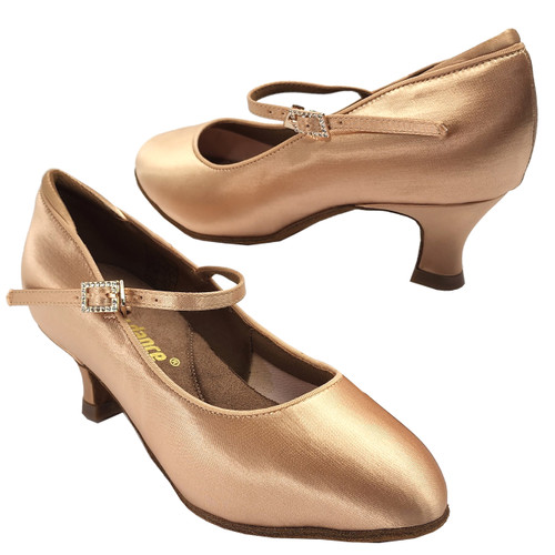 A Plus Dance Shoes L5024 Closed Toe Ballroom Shoe with 2" Heel