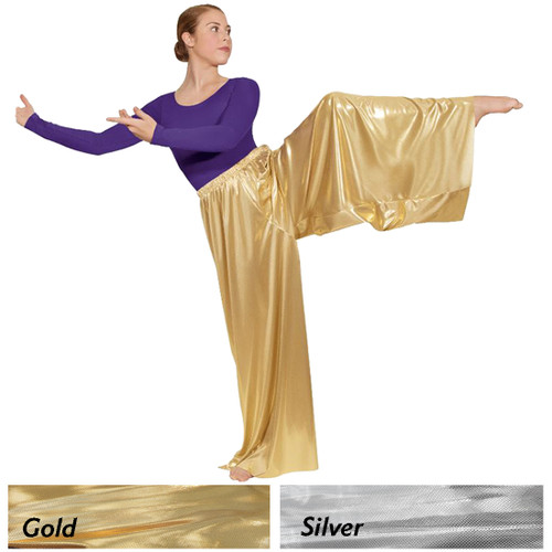 Eurotard 14691 Metallic Palazzo Pants