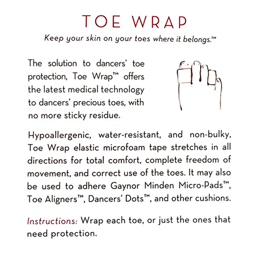 Gaynor Minden SA-T-109 Toe Wrap Tape for Pointe Shoes Gaynor Minden SA-T-109 Toe Wrap Tape for Pointe Shoes