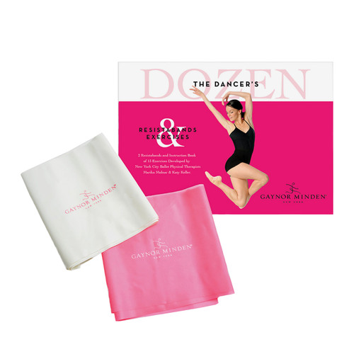 Gaynor Minden TA-D-103 Dancer's Dozen Exercise Booklet and Resistance Bands