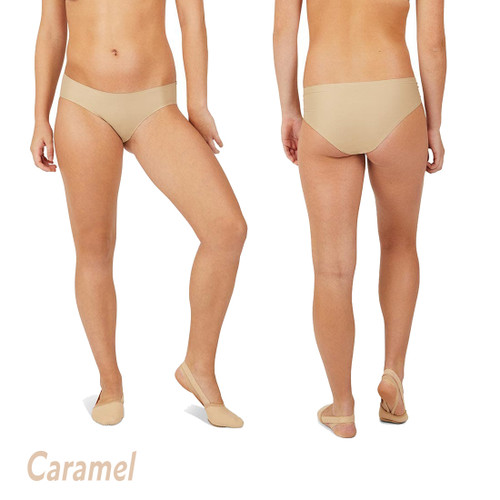 Capezio 3754W Seamless Brief Underwear Nude caramel