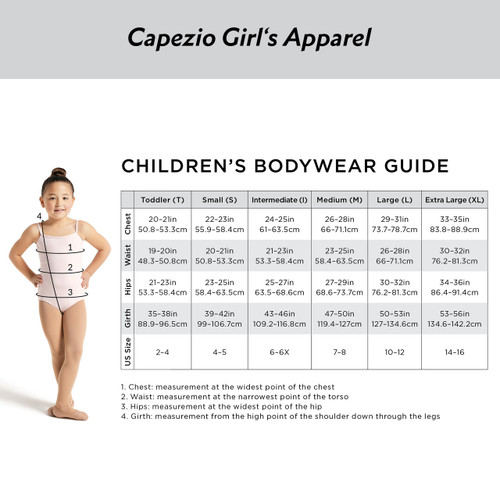 Capezio 3769T Tween Convertible Long Line Bra