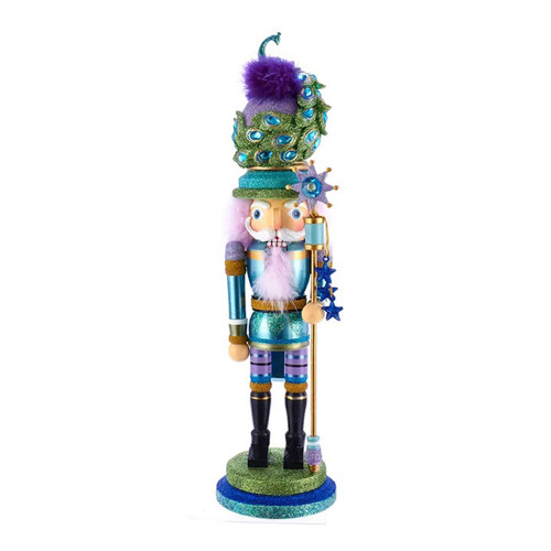 Kurt S. Adler HA0476 17.5" Hollywood Peacock Hat Nutcracker