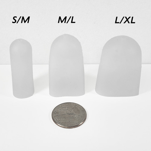 Capezio BH1452U Clear Stretch Tips Toe Padding Large/X-Large Capezio BH1452U Clear Stretch Tips Toe Padding Large/X-Large