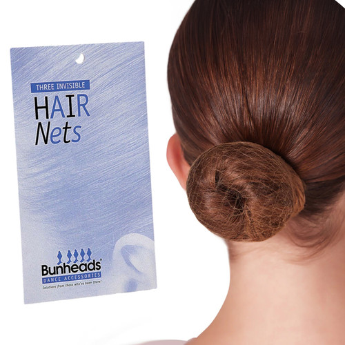 BH423 Dark Brown Hair Nets - Lindens Dancewear
