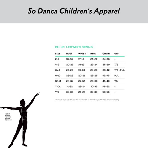 So Danca SL200 Children's Zip Front Show Top So Danca SL200 Children's Zip Front Show Top