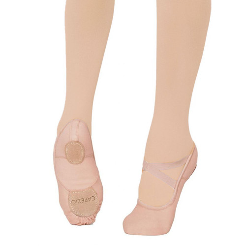 Capezio 2037W Skin Tone Hanami Split Sole Canvas Ballet Shoe - Caramel Capezio 2037W Skin Tone Hanami Split Sole Canvas Ballet Shoe - Caramel