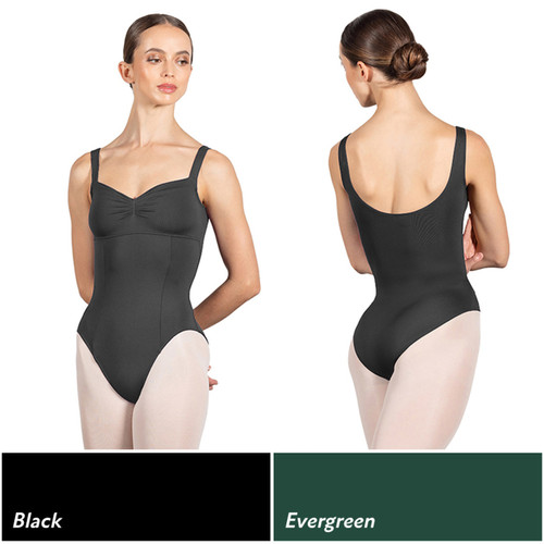 Bloch L4265 Tuck Detail Scoop Back Tank Leotard with Empire Waist Bloch L4265 Tuck Detail Scoop Back Tank Leotard with Empire Waist