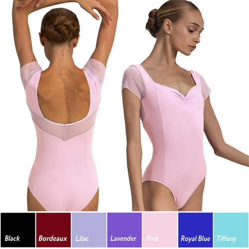 Nikolay DAD2003/2MPN Children's Little Effie Mesh Cap Sleeve Leotard Nikolay DAD2003/2MPN Children's Little Effie Mesh Cap Sleeve Leotard