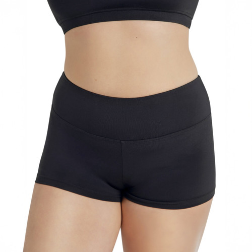 Capezio TB130 Gusset Short with Wide Waistband - Black
