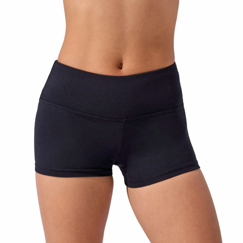 Capezio TB130 Gusset Short with Wide Waistband - Black