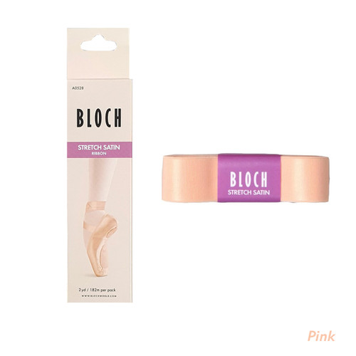 Bloch A0528 Stretch Satin Pointe Shoe Ribbon Pink Bloch A0528 Stretch Satin Pointe Shoe Ribbon Pink