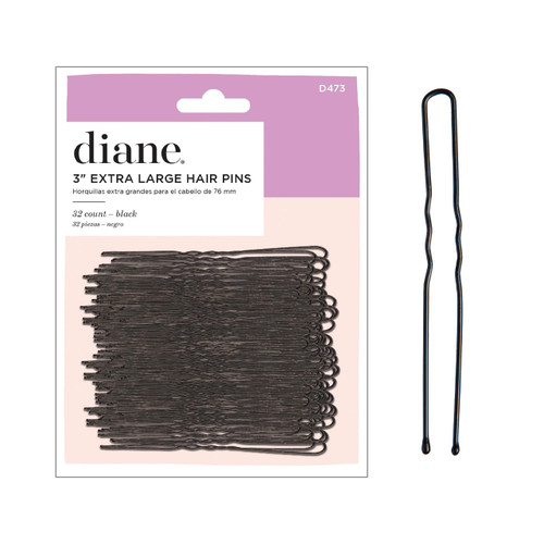 Diane D473 3 Inch Extra Long Hair Pins for Buns (32 Pack)