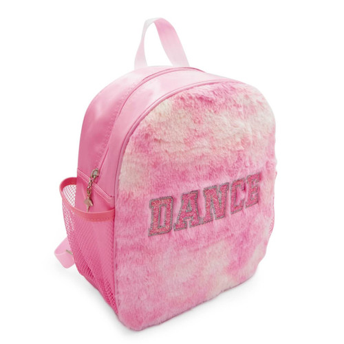 Capezio B287 Pink Faux Fur Dance Backpack