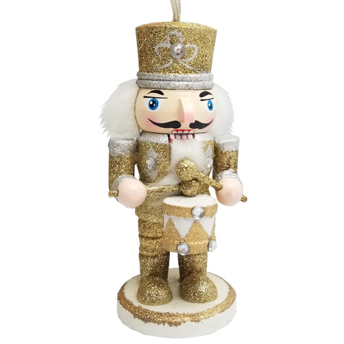 J.R. International Inc. JR6906 6" Chubby Glitter Nutcracker Drummer Ornament J.R. International Inc. JR6906 6" Chubby Glitter Nutcracker Drummer Ornament