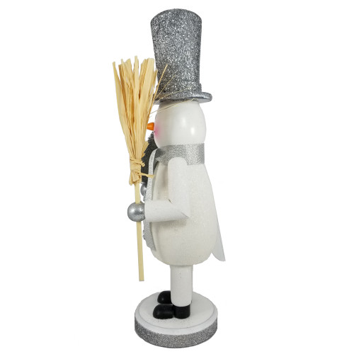 J. R. International Inc. JR125285 12" Glitter Snowman Nutcracker J. R. International Inc. JR125285 12" Glitter Snowman Nutcracker