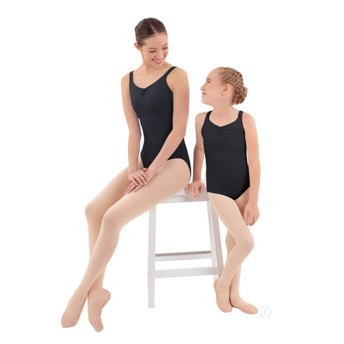 Eurotard 44922C Children's Pinch Front Slim Strap Tank Leotard