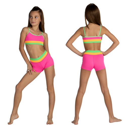 XoDanceCo 25003 Triple Threat Crop Top