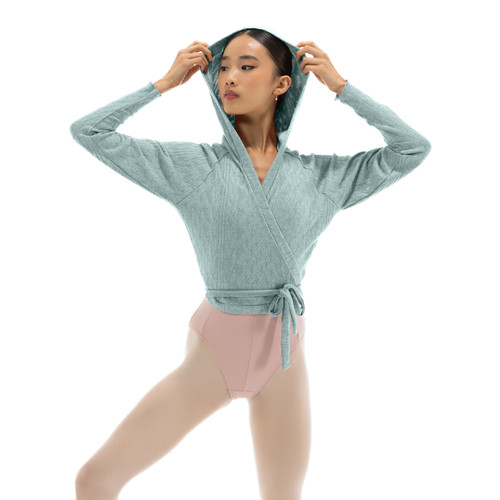 Nikolay DA5032N Theodora Hooded Wrap Warm-Up Sweater