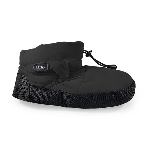 Nikolay Grishko M-75SN Split-Sole Low-Cut Warm-Up Booties - Black