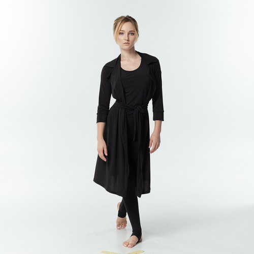 Dance Me PH726DR 3/4 Sleeve Ballroom Dance Practice Kimono Wrap Dress