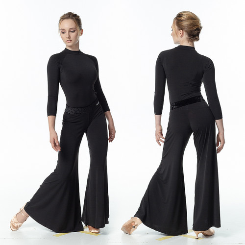 Dance Me BRS232 Wide Leg Ballroom Dance Practice Pants