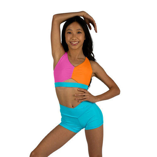 XoDanceCo 24003 Children's Double Trouble Crop Top