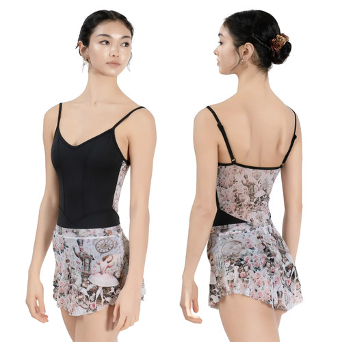 Danse de Paris L0133L Demi Nikita Nutcracker 25 Ebony Camisole Leotard